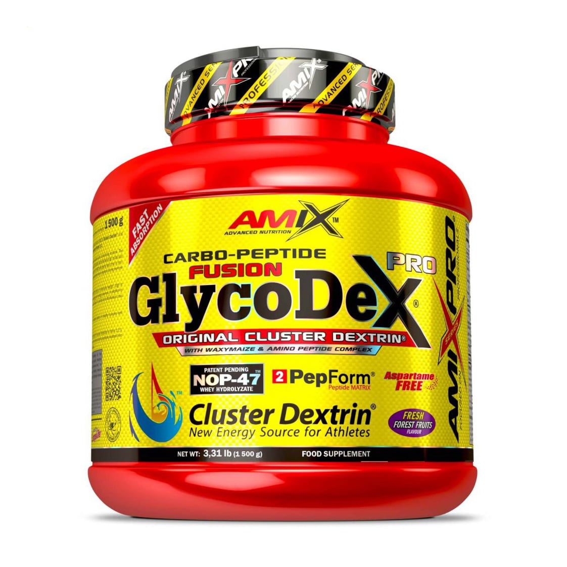 Гейнер Amix Nutrition GlycoDex Pro Лісові фрукти, 1.5 кг